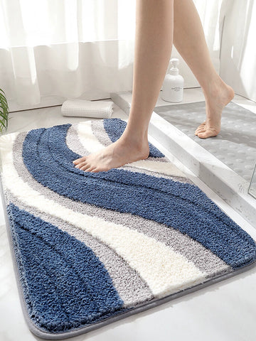Square Bathroom Floor Mat – Non-Slip, Absorbent, and Quick-Drying
