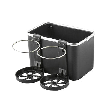 Multifunctional Car Armrest Organizer – Storage Box with Adjustable Cup Holders